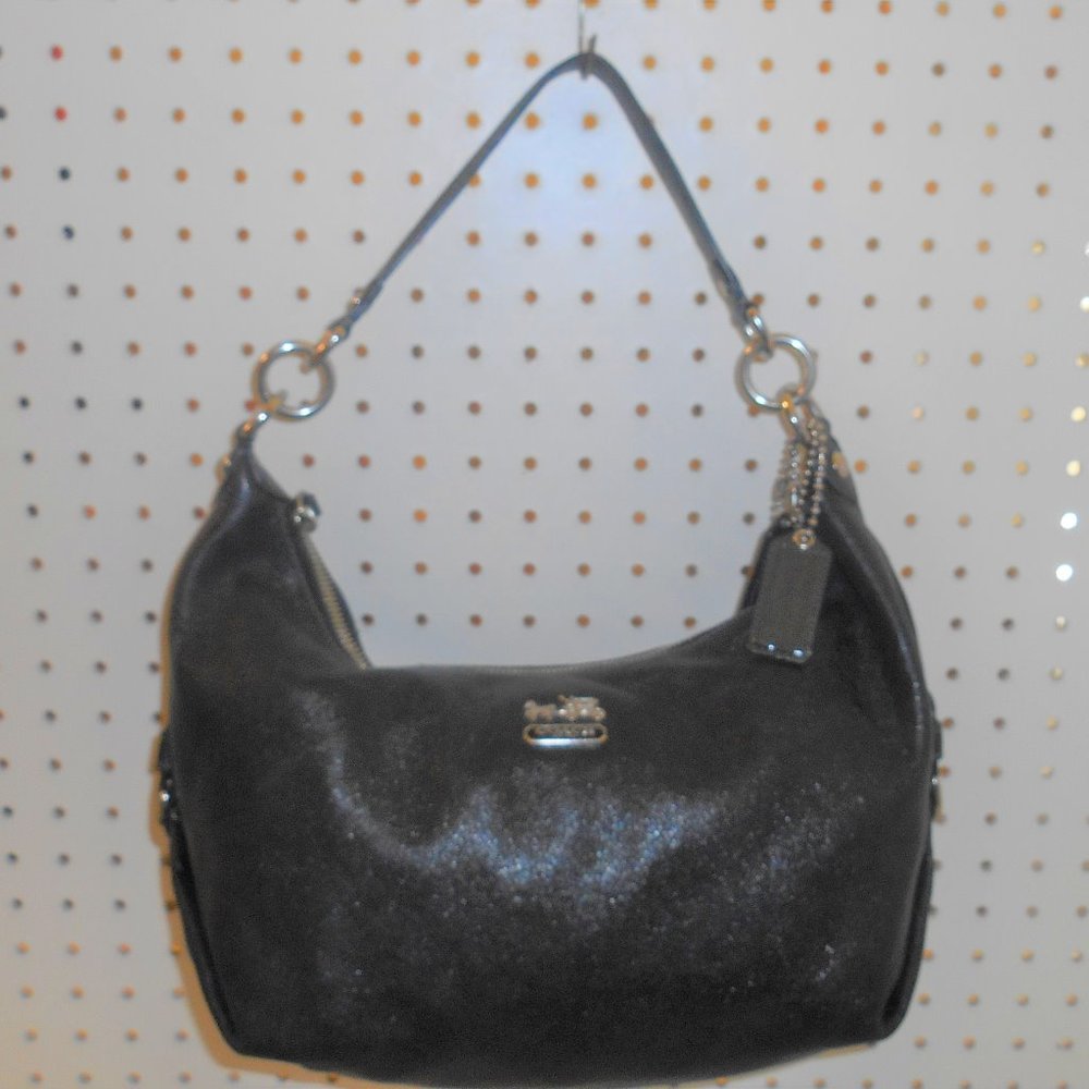 COACH MADISON BK LEATHER SHOULDER BAG HOBO HANDBAG